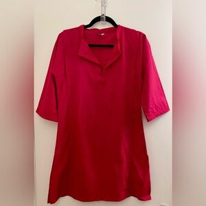 Vibrant Red Tunic Top